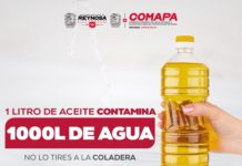 COMAPA exhorta a la ciudadanía a no tirar aceite en las coladeras