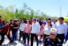 Claudia Sheinbaum siempre si estuvo en Reynosa caminó por la Ernesto Zedillo