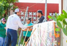 Aplicó Carlos Peña Ortiz programa de apoyo emergente en colonia 16 de Septiembre