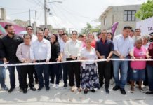 Cumple Mónica Villarreal a colonos de Tierra Alta con pavimentación tras décadas de abandono