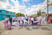 Dio Carlos Peña Ortiz inició a pavimentación por 15.5 MDP