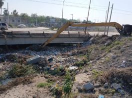 Trabaja Gobierno de Reynosa en mantenimiento de drenes y canales