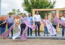 Puso en marcha Carlos Peña Ortiz nueva pavimentación en colonia Revolución Verde