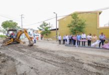 Inicia Pavimentación Hidráulica en la Colonia Lomas del Villar