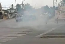 Registran conato de incendio en camioneta que dejo solo daños materiales