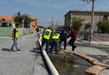 Da continuidad COMAPA a trabajos de desagüe en calicheras y colonias afectadas