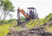 Programó Carlos Peña Ortiz mantenimiento de drenes y canales pluviales