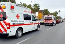 Despidieron a paramédicos de la Cruz Roja con honores