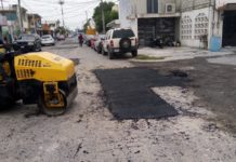 Mejora programa intensivo de bacheo importantes vialidades en Reynosa