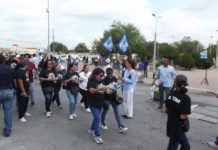 Panistas se hacen presentes en desfile del dia del trabajo