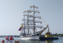 Llega Tampico el buque escuela Simón Bolivar