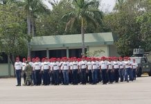 Rinden protesta de bandera conscriptos 2006 y remisos del Servicio Militar Nacional