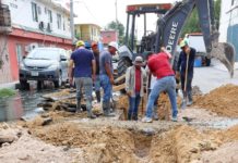 Inició COMAPA rehabilitación sanitaria en Las Cumbres