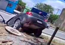 Accidente vial deja daños materiales en sector popular