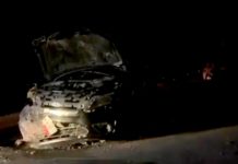 Aparatoso accidente deja lesionados y daños materiales