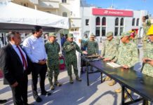 Encabezaron ceremonia de Destrucción de Armamento, el Presidente Carlos Peña Ortiz y el General Fernando Colchado Gómez