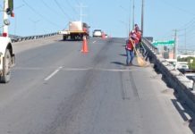 Limpieza de puentes vehiculares mejora seguridad de infraestructura vial en Reynosa