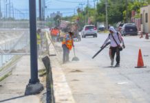 Constató Carlos Peña Ortiz óptimo resultado en mantenimiento de drenes en Reynosa