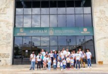 Visitaron integrantes del Colegio de Arquitectos, en familia, el Museo del Ferrocarril, MUFHAM, de Reynosa