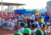 Inauguró el Alcalde Carlos Peña Ortiz Torneo Nacional de Beisbol Infantil en Reynosa