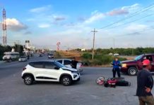 Sufren motociclistas ola de accidentes dejando lesionados y daños