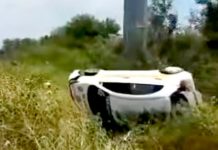 Vuelca unidad y deja daños en carretera San Fernando-Reynosa