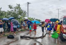 Se inundan en el Moralillo y bloquean carretera Tampico-Valles