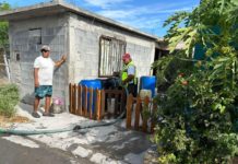 Distribución de agua potable en colonias de Reynosa