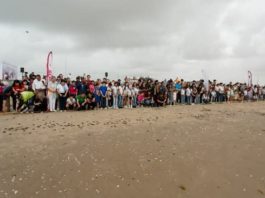 Con orgullo se llevó a cabo la liberación de tortuga lora