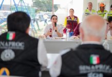 Atiende Mónica Villarreal a pobladores afectados por desbordamiento de Río Tamesí