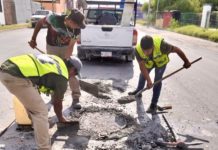 Refuerza COMAPA la seguridad vial con instalación de brocales en toda la ciudad