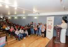 Preside Mónica Villarreal entrega de Apoyos Alimentarios a la comunidad LGBTTTIQ+