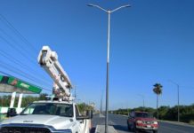 Realiza Gobierno de Reynosa mantenimiento de alumbrado público