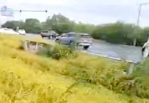 Accidente vial deja cuantiosos daños materiales