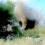 Bomberos acuden a incendio de pastizal