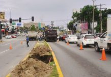 Avanzan los trabajos para la ampliación de carril en la avenida Hidalgo