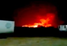 Reportan incendio cercas de pensión de trailers