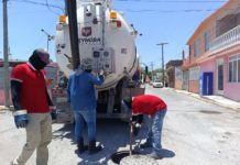 Sondeó COMAPA redes de drenaje en colonia La Cañada