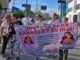 Exigen Justicia para Gabriela y su hija, bloquean la avenida Hidalgo