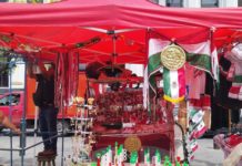 Lluvia ha inhibido las ventas de comerciantes de artículos patrios