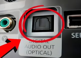 Qué es la salida de audio óptico de la televisión, por qué siempre está tapada y qué tipo de cable utiliza