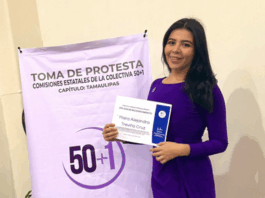 La activista social Mai Treviño se suma a 50+1