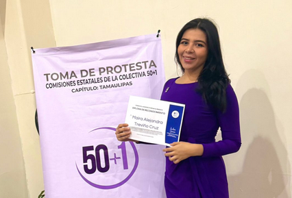 La activista social Mai Treviño se suma a 50+1