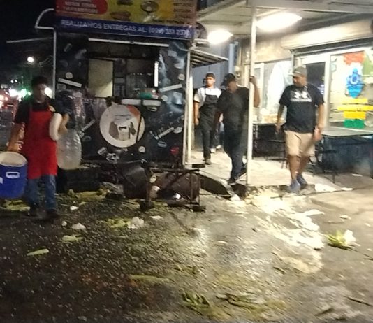 Cuantiosos daños dejo accidente vial en el Fraccionamiento Reynosa