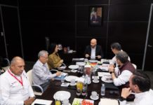 Participa Mónica Villarreal en reunión de trabajo con la Secretaría de Recursos Hidráulicos