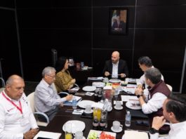 Participa Mónica Villarreal en reunión de trabajo con la Secretaría de Recursos Hidráulicos