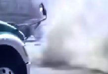 Registran conato de incendio en unidad del transporte público