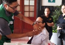 Llevan el módulo de vacunación contra el sarampión a la Delegación Zona Norte de Tampico