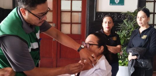 Llevan el módulo de vacunación contra el sarampión a la Delegación Zona Norte de Tampico