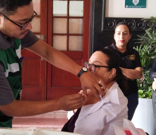 Llevan el módulo de vacunación contra el sarampión a la Delegación Zona Norte de Tampico